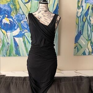 Express Little Black One Shoulder Dress